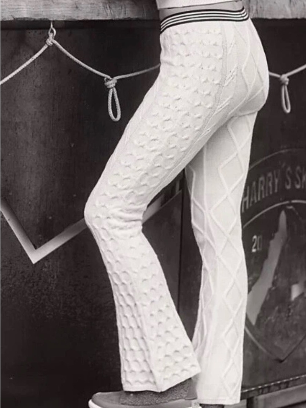 Free People Movement Snowfall Cable Knit Pants